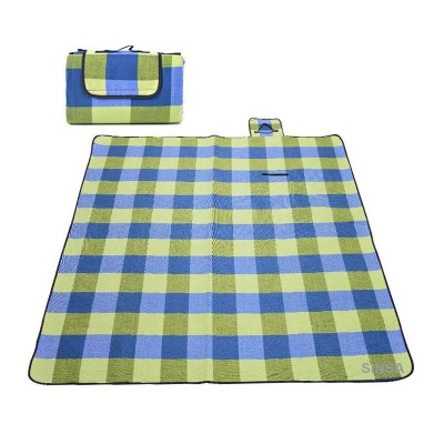 Factory supply cheap price customized outdoor camping folding cotton picnic mat waterproof for beach