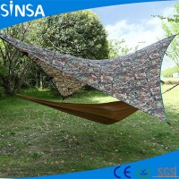 Cheap portable nylon hammock with rain fly or hammock tarp